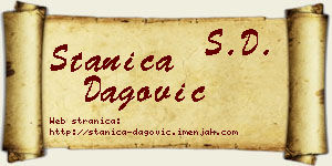 Stanica Dagović vizit kartica